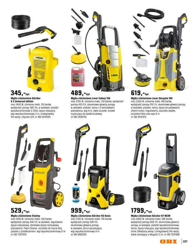 OBI - gazetka promocyjna Katalog Ogród od środy 18.03 do niedzieli 31.05 - strona 227