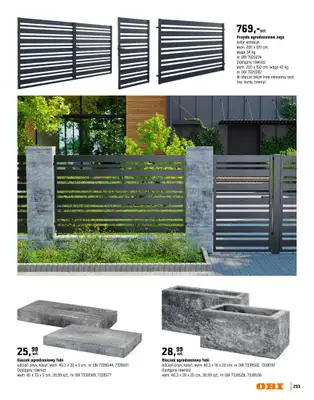 OBI - gazetka promocyjna Katalog Ogród od środy 18.03 do niedzieli 31.05 - strona 253