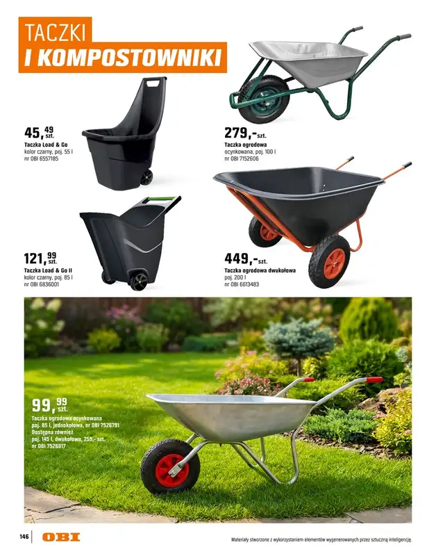 OBI - gazetka promocyjna Katalog Ogród od środy 18.03 do niedzieli 31.05 - strona 146