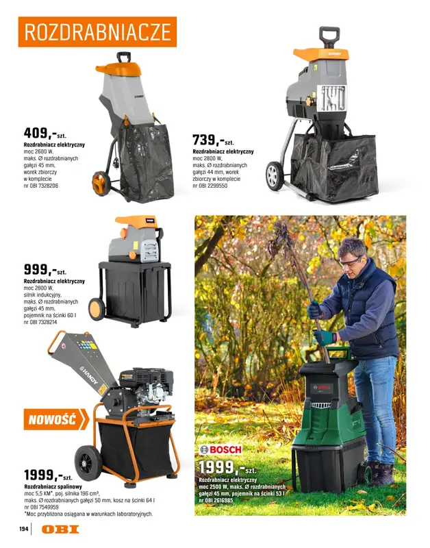 OBI - gazetka promocyjna Katalog Ogród od środy 18.03 do niedzieli 31.05 - strona 194