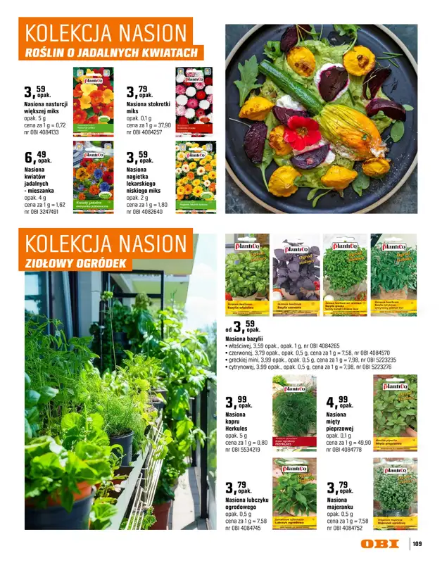 OBI - gazetka promocyjna Katalog Ogród od środy 18.03 do niedzieli 31.05 - strona 109
