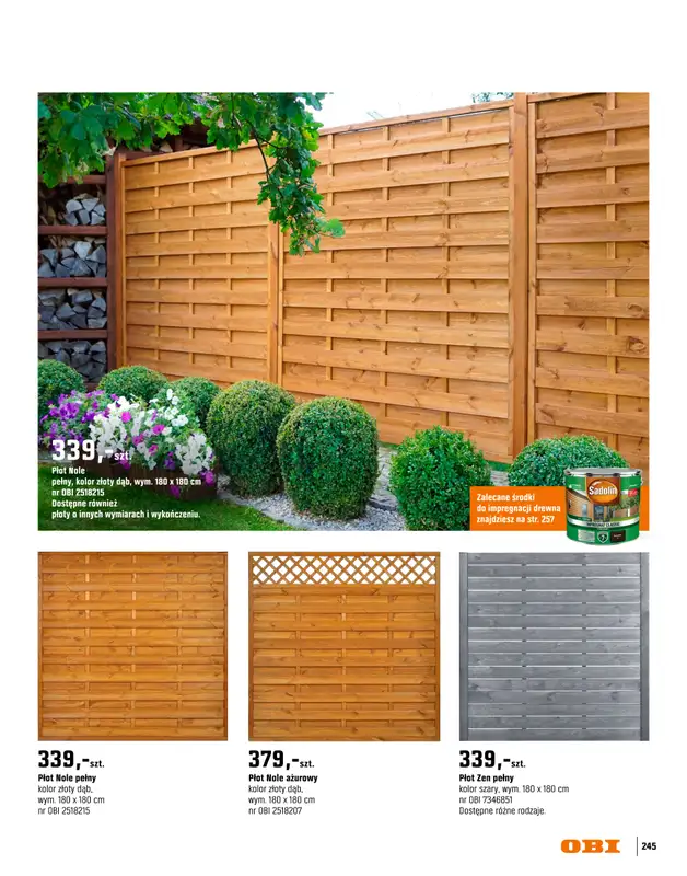 OBI - gazetka promocyjna Katalog Ogród od środy 18.03 do niedzieli 31.05 - strona 245