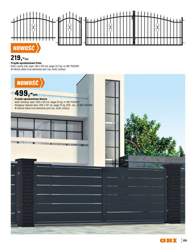 OBI - gazetka promocyjna Katalog Ogród od środy 18.03 do niedzieli 31.05 - strona 251