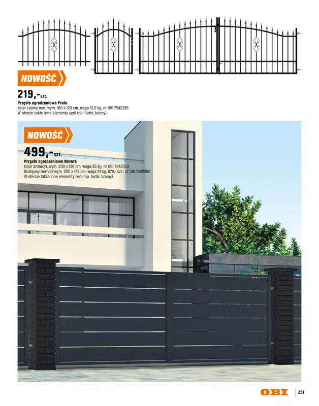 OBI - gazetka promocyjna Katalog Ogród od środy 18.03 do niedzieli 31.05 - strona 251