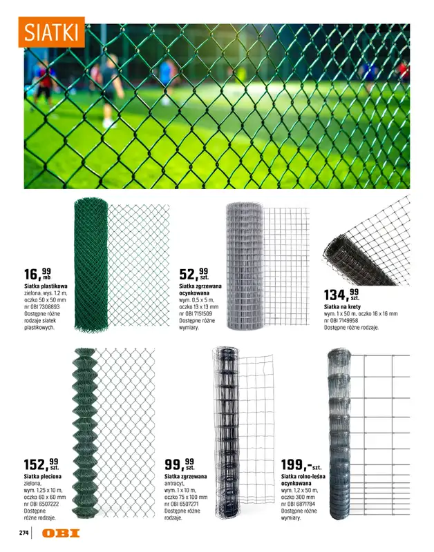 OBI - gazetka promocyjna Katalog Ogród od środy 18.03 do niedzieli 31.05 - strona 274