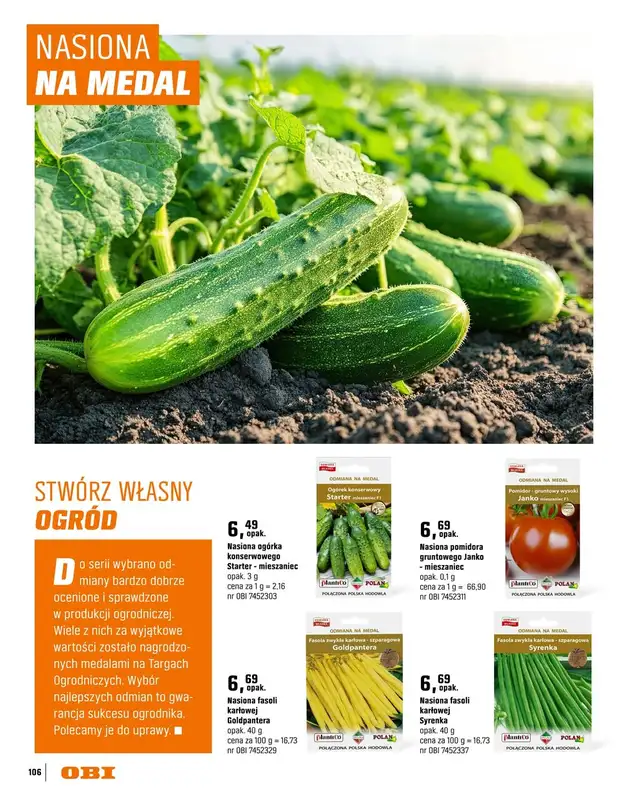 OBI - gazetka promocyjna Katalog Ogród od środy 18.03 do niedzieli 31.05 - strona 106