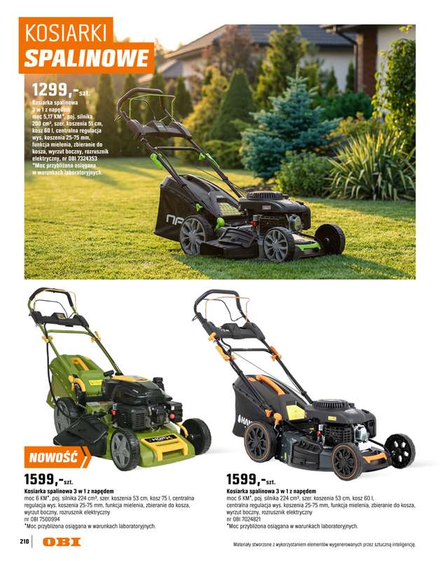 OBI - gazetka promocyjna Katalog Ogród od środy 18.03 do niedzieli 31.05 - strona 210