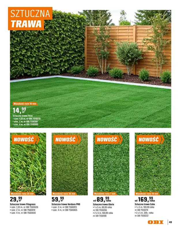 OBI - gazetka promocyjna Katalog Ogród od środy 18.03 do niedzieli 31.05 - strona 49