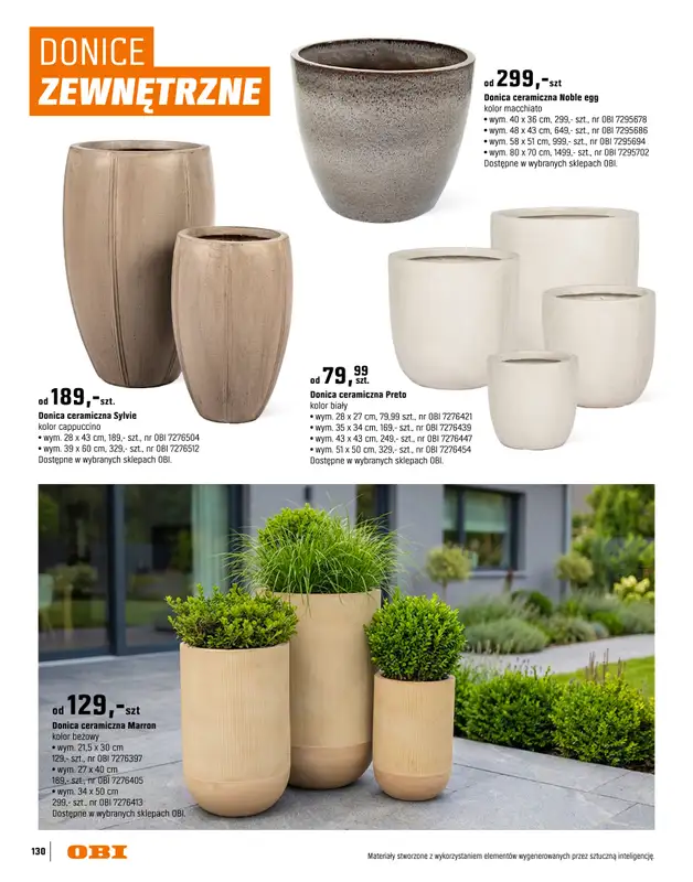 OBI - gazetka promocyjna Katalog Ogród od środy 18.03 do niedzieli 31.05 - strona 130