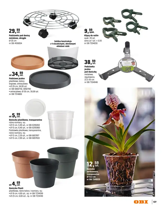 OBI - gazetka promocyjna Katalog Ogród od środy 18.03 do niedzieli 31.05 - strona 137