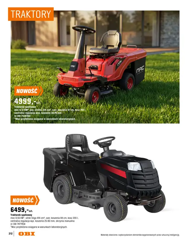 OBI - gazetka promocyjna Katalog Ogród od środy 18.03 do niedzieli 31.05 - strona 212