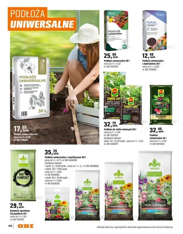 OBI - gazetka promocyjna Katalog Ogród od środy 18.03 do niedzieli 31.05 - strona 152