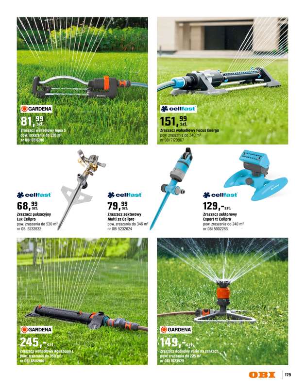 OBI - gazetka promocyjna Katalog Ogród od środy 18.03 do niedzieli 31.05 - strona 179