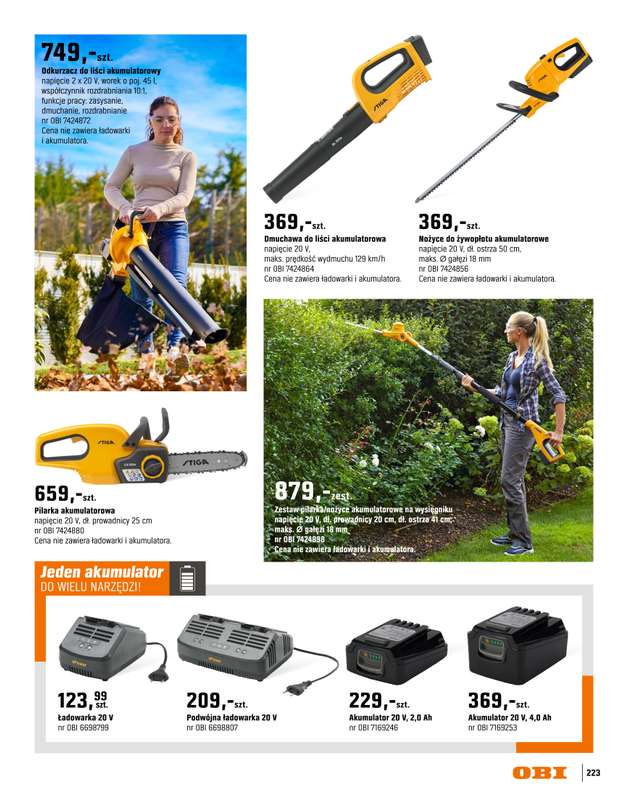 OBI - gazetka promocyjna Katalog Ogród od środy 18.03 do niedzieli 31.05 - strona 223