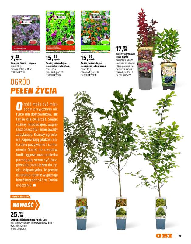 OBI - gazetka promocyjna Katalog Ogród od środy 18.03 do niedzieli 31.05 - strona 95