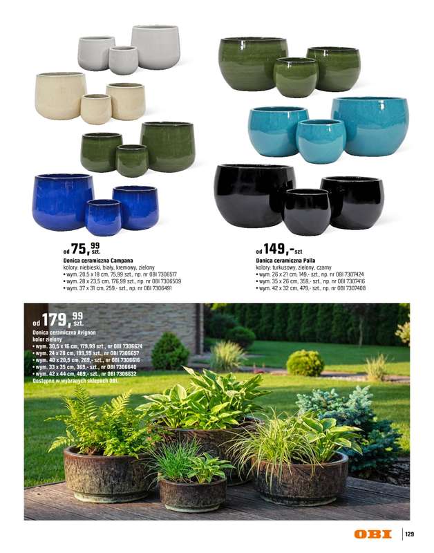 OBI - gazetka promocyjna Katalog Ogród od środy 18.03 do niedzieli 31.05 - strona 129
