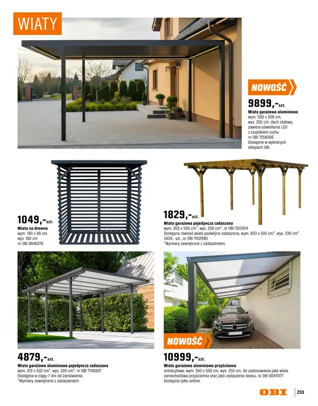 OBI - gazetka promocyjna Katalog Ogród od środy 18.03 do niedzieli 31.05 - strona 233