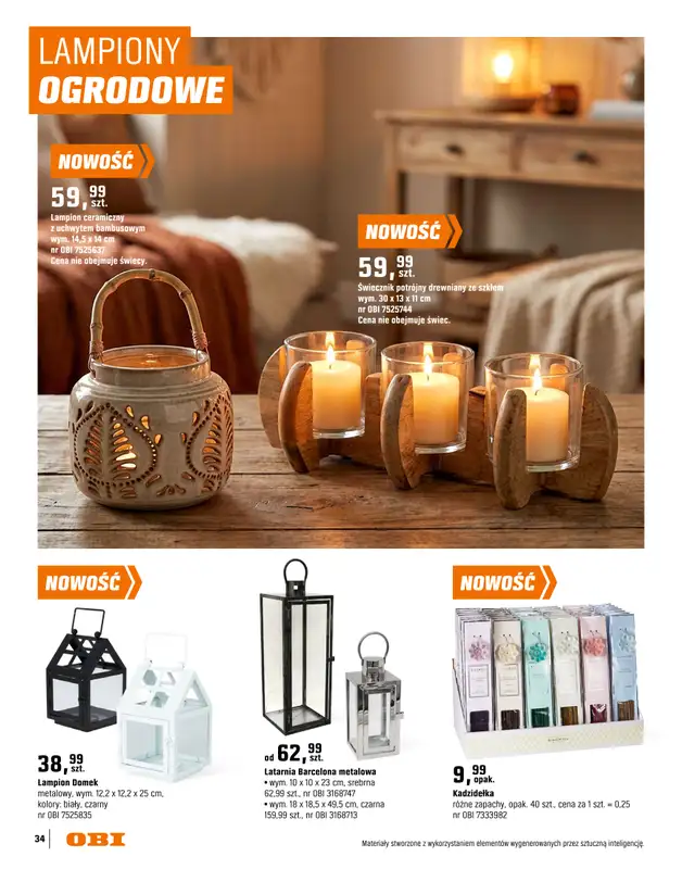 OBI - gazetka promocyjna Katalog Ogród od środy 18.03 do niedzieli 31.05 - strona 34