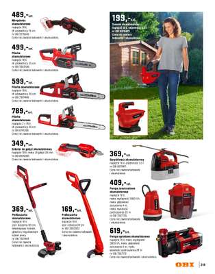 OBI - gazetka promocyjna Katalog Ogród od środy 18.03 do niedzieli 31.05 - strona 219