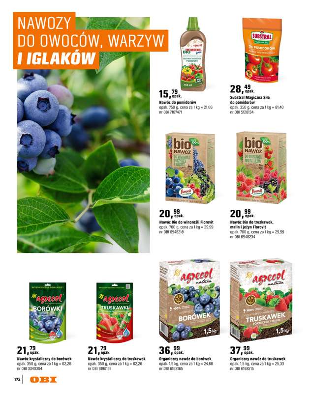 OBI - gazetka promocyjna Katalog Ogród od środy 18.03 do niedzieli 31.05 - strona 172