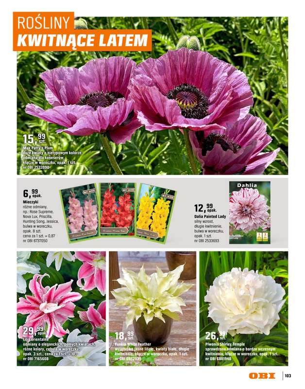 OBI - gazetka promocyjna Katalog Ogród od środy 18.03 do niedzieli 31.05 - strona 103