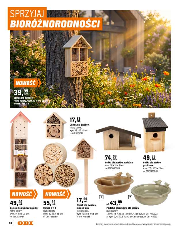 OBI - gazetka promocyjna Katalog Ogród od środy 18.03 do niedzieli 31.05 - strona 94