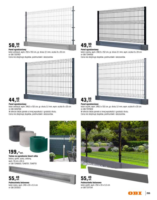 OBI - gazetka promocyjna Katalog Ogród od środy 18.03 do niedzieli 31.05 - strona 255