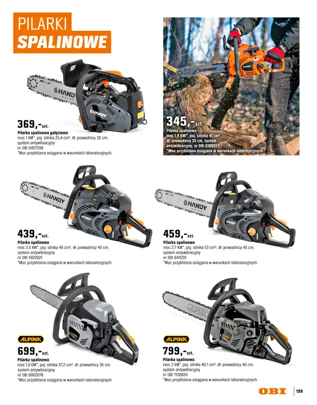 OBI - gazetka promocyjna Katalog Ogród od środy 18.03 do niedzieli 31.05 - strona 199