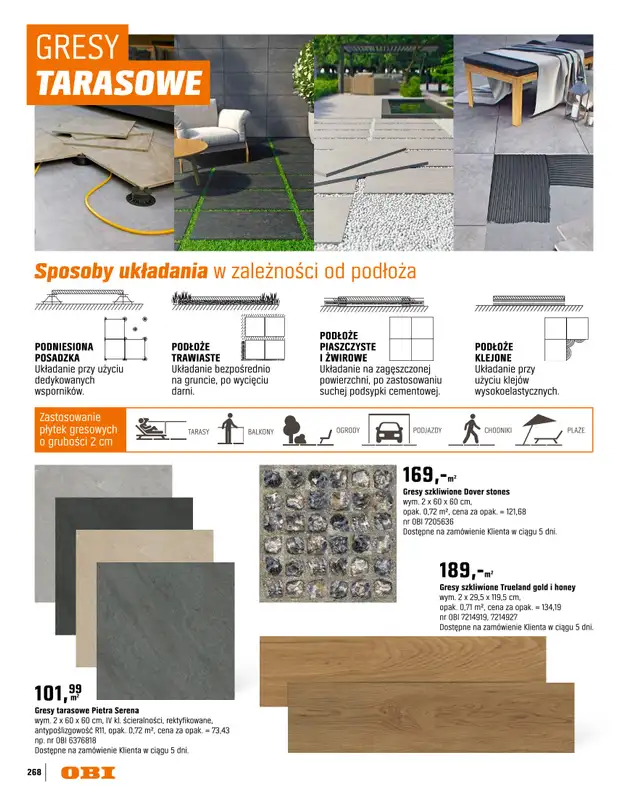 OBI - gazetka promocyjna Katalog Ogród od środy 18.03 do niedzieli 31.05 - strona 268