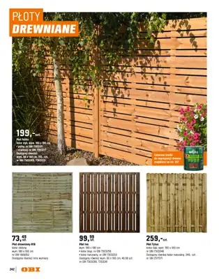 OBI - gazetka promocyjna Katalog Ogród od środy 18.03 do niedzieli 31.05 - strona 242