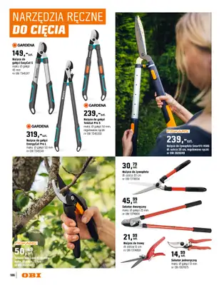 OBI - gazetka promocyjna Katalog Ogród od środy 18.03 do niedzieli 31.05 - strona 186