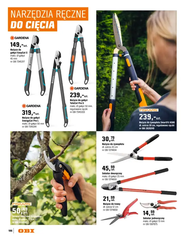 OBI - gazetka promocyjna Katalog Ogród od środy 18.03 do niedzieli 31.05 - strona 186