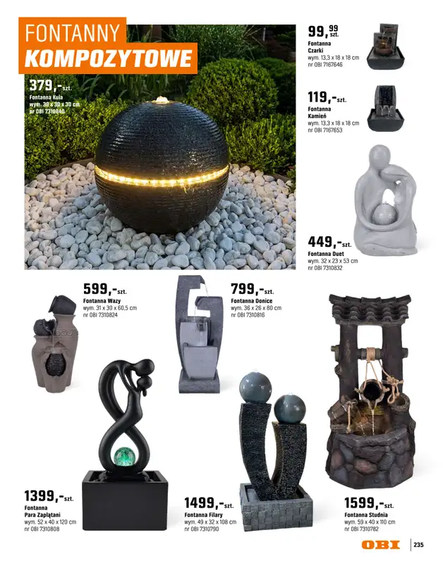OBI - gazetka promocyjna Katalog Ogród od środy 18.03 do niedzieli 31.05 - strona 235
