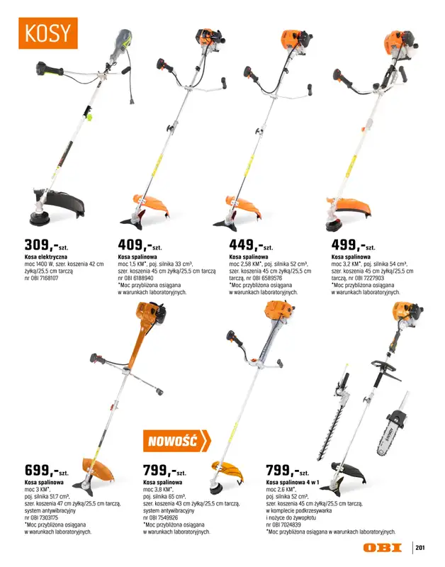 OBI - gazetka promocyjna Katalog Ogród od środy 18.03 do niedzieli 31.05 - strona 201