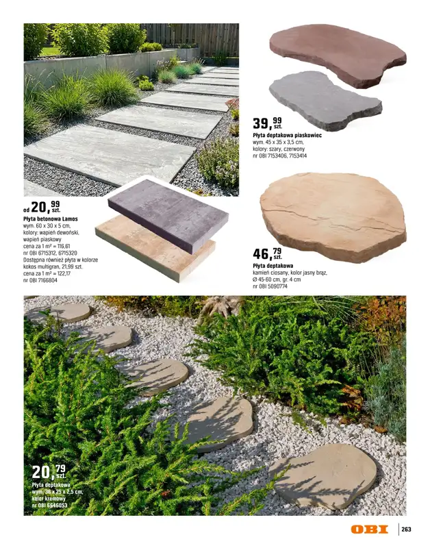 OBI - gazetka promocyjna Katalog Ogród od środy 18.03 do niedzieli 31.05 - strona 263