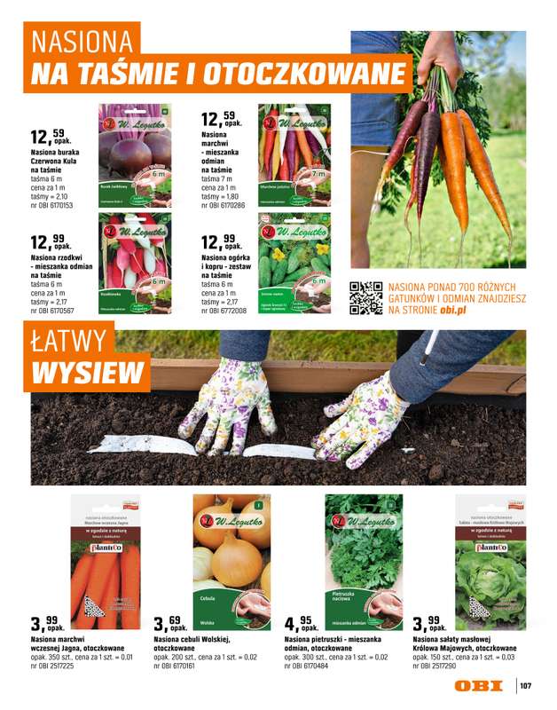 OBI - gazetka promocyjna Katalog Ogród od środy 18.03 do niedzieli 31.05 - strona 107