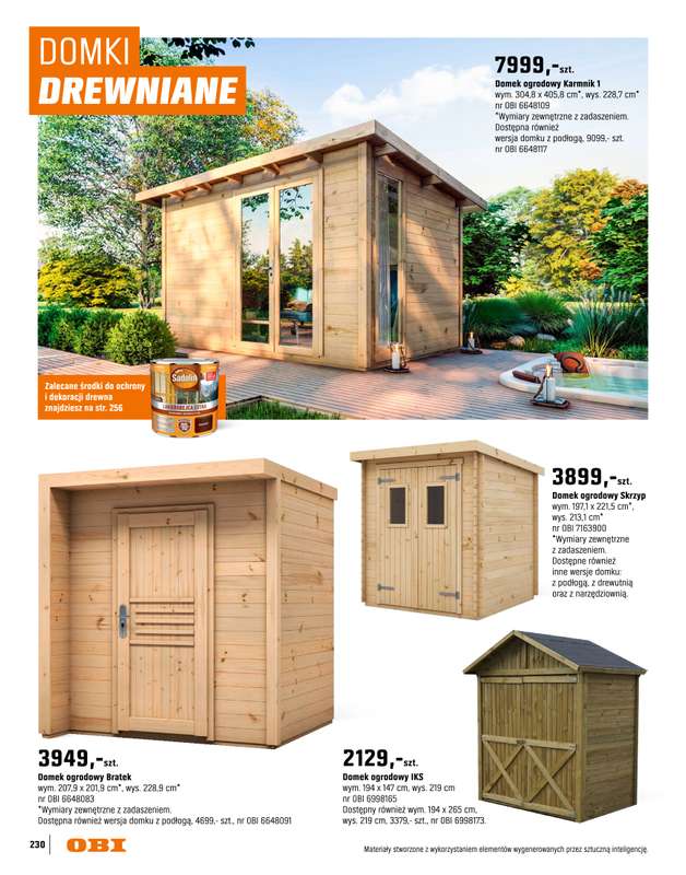 OBI - gazetka promocyjna Katalog Ogród od środy 18.03 do niedzieli 31.05 - strona 230