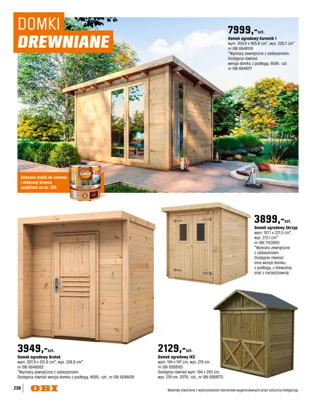 OBI - gazetka promocyjna Katalog Ogród od środy 18.03 do niedzieli 31.05 - strona 230