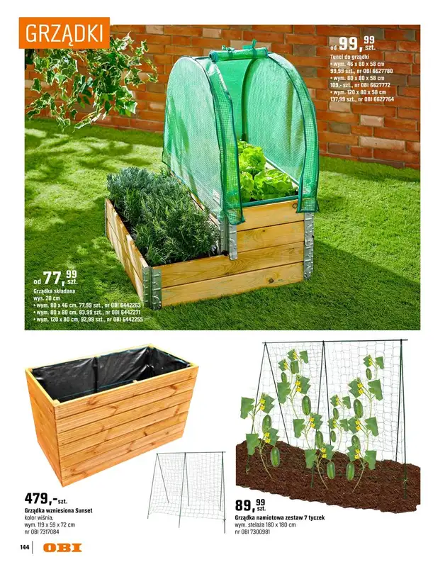 OBI - gazetka promocyjna Katalog Ogród od środy 18.03 do niedzieli 31.05 - strona 144