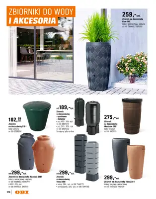 OBI - gazetka promocyjna Katalog Ogród od środy 18.03 do niedzieli 31.05 - strona 276