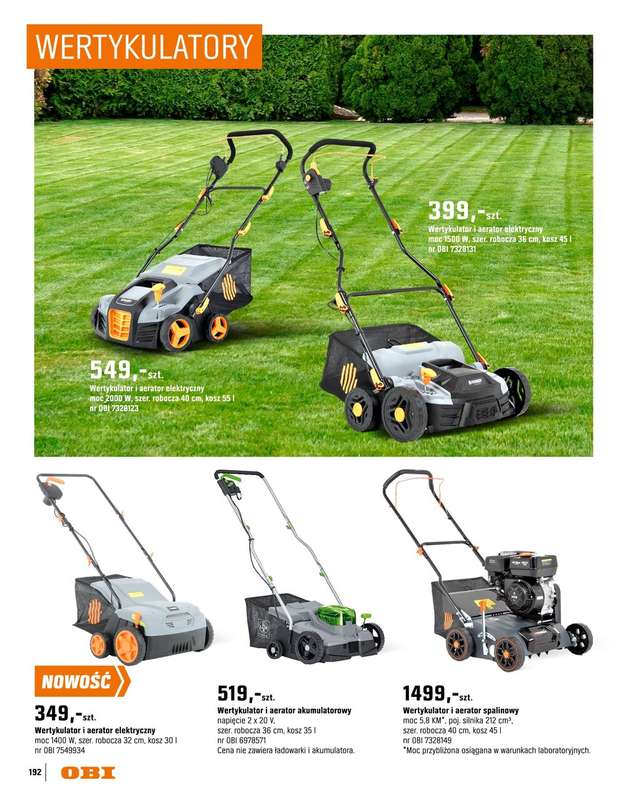 OBI - gazetka promocyjna Katalog Ogród od środy 18.03 do niedzieli 31.05 - strona 192