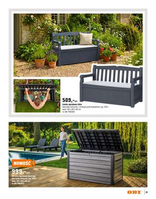 OBI - gazetka promocyjna Katalog Ogród od środy 18.03 do niedzieli 31.05 - strona 31