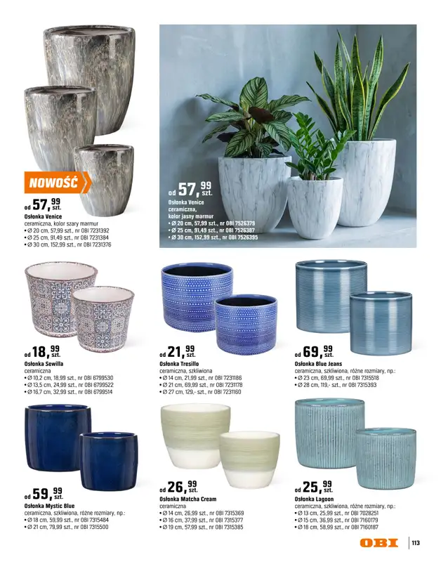OBI - gazetka promocyjna Katalog Ogród od środy 18.03 do niedzieli 31.05 - strona 113