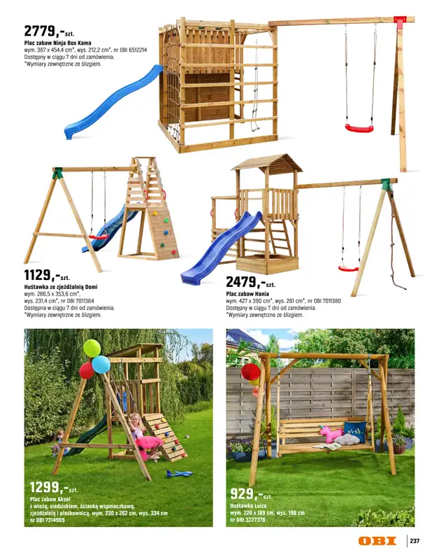 OBI - gazetka promocyjna Katalog Ogród od środy 18.03 do niedzieli 31.05 - strona 237