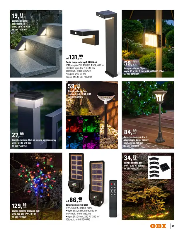 OBI - gazetka promocyjna Katalog Ogród od środy 18.03 do niedzieli 31.05 - strona 71