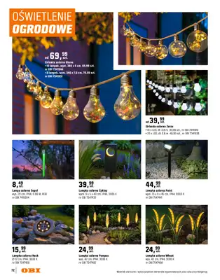 OBI - gazetka promocyjna Katalog Ogród od środy 18.03 do niedzieli 31.05 - strona 72
