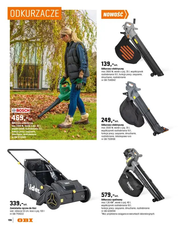 OBI - gazetka promocyjna Katalog Ogród od środy 18.03 do niedzieli 31.05 - strona 196