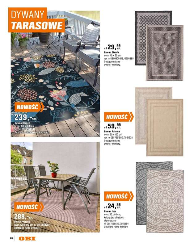 OBI - gazetka promocyjna Katalog Ogród od środy 18.03 do niedzieli 31.05 - strona 48