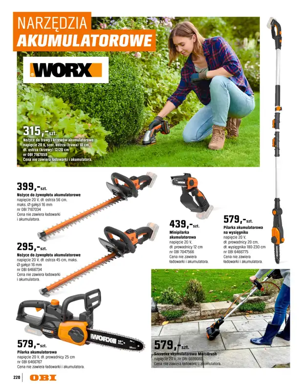 OBI - gazetka promocyjna Katalog Ogród od środy 18.03 do niedzieli 31.05 - strona 220