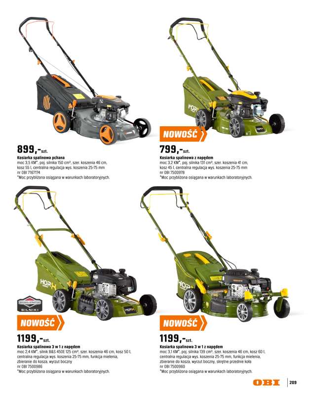 OBI - gazetka promocyjna Katalog Ogród od środy 18.03 do niedzieli 31.05 - strona 209